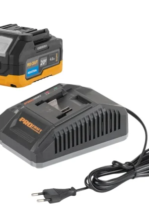 Procraft Starter Pack C20/6.5 chargeur rapide 20 V 6,5 A + 1x 20/4 batterie 4,0 Ah Achat Immédiat