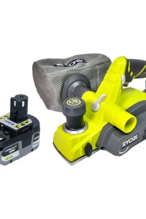 Rabot sans fil Ryobi R18PL-0 18 V 82 mm + 1 batterie 5,0 Ah - sans chargeur Jusqu'à Épuisement Des Stocks