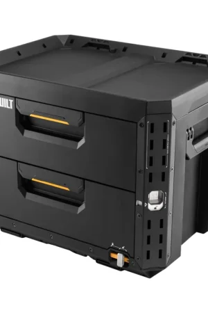 Nouvelle Collection Toughbuilt STACKTECK Boîte à outils verrouillable avec 2 tiroirs 533 x 406 x 395 mm ( TB-B1-D-72 )