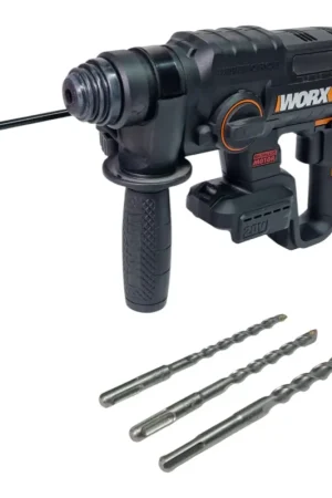 Worx WX381.9 Marteau combiné sans fil 20 V 2,0 J SDS plus PowerShare Brushless Solo - sans batterie, sans chargeur Vente Directe