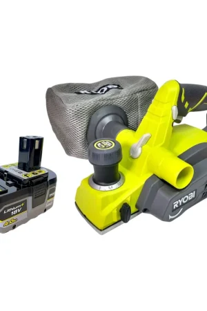 Rabot sans fil Ryobi R18PL-0 18 V 82 mm + 1 batterie 4,0 Ah - sans chargeur Bon Marché