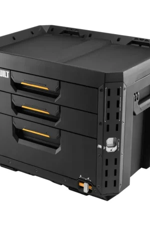 Seulement Aujourd'hui Toughbuilt STACKTECK Boîte à outils verrouillable avec 3 tiroirs 533 x 406 x 395 mm ( TB-B1-D-73 )