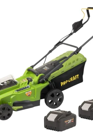 Réduction Procraft PLM20bb Tondeuse à gazon sans fil 40 V ( 2x 20 V ) 370 mm Brushless + 2x batterie 8,0 Ah - sans chargeur