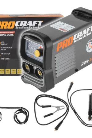 Procraft Industrial RWI-240 Poste à souder inverter 4 kW 20 - 140 A MMA TIG Lift Commander Vite