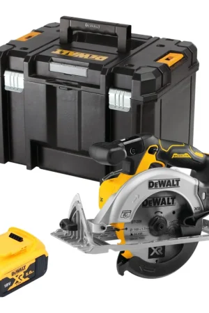 Paiement Sécurisé DeWalt DCS 565 NT Scie circulaire portative sans fil 18 V 165 mm Brushless + 1x batterie 5,0 Ah + TSTAK - sans chargeur