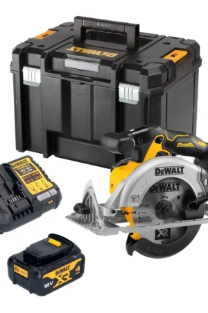 DeWalt DCS 565 M1T Scie circulaire portative sans fil 18 V 165 mm Brushless + 1x batterie 4,0 Ah + chargeur + TSTAK Acheter Direct