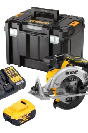 Prix Choc DeWalt DCS 565 P1T Scie circulaire portative sans fil 18 V 165 mm Brushless + 1x batterie 5,0 Ah + chargeur + TSTAK