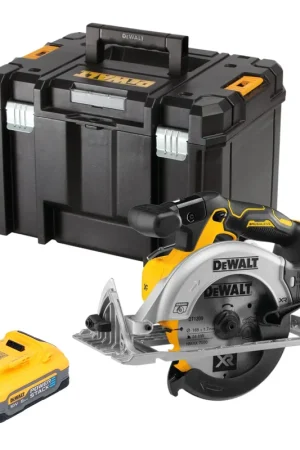 Populaire DeWalt DCS 565 NT Scie circulaire portative sans fil 18 V 165 mm Brushless + 1x batterie Powerstack 5,0 Ah + TSTAK - sans chargeur