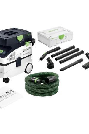 Festool CTM MIDI I CLEANTEC aspirateur mobile 1200 watts 15 l classe de poussière M + RS-ST D 27/36-Plus kit de nettoyage standard Meilleur Prix