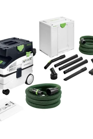 Promotion Festool CTM MIDI I CLEANTEC aspirateur mobile 1200 watts 15 l classe de poussière M + RS-HW D 36-Plus kit de nettoyage pour artisans