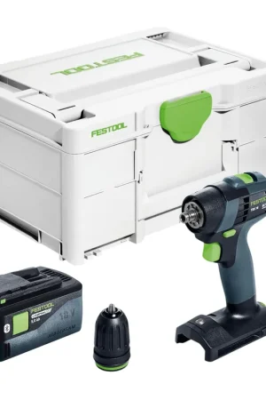 Affaire À Saisir Festool TXS 18-Basic Perceuse-visseuse sans fil 18 V 40 Nm Brushless + 1x batterie 5,0 Ah + Systainer - sans chargeur
