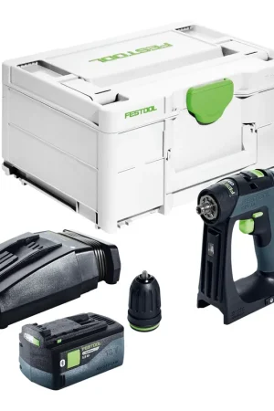 Authentique Festool CXS 18 Perceuse-visseuse sans fil 18 V 40 Nm Brushless + 1x batterie 5,0 Ah + chargeur + Systainer