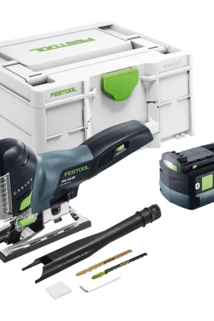 Festool CARVEX PSC 420 EB-Basic Scie sauteuse pendulaire sans fil 18 V 120 mm Brushless + 1x batterie 5,0 Ah + Systainer - sans chargeur Soldes