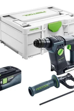 Vente Directe Festool BHC 18-Basic Marteau perforateur sans fil 18 V 1,8 J SDS Plus Brushless + 1x batterie 5,0 Ah + Systainer - sans chargeur