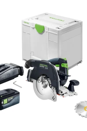 Achetez Aujourd'hui Festool HKC 55 KEB-Basic Scie circulaire portative sans fil 18 V 160 mm Brushless + 1x batterie 5,0 Ah + chargeur + Systainer