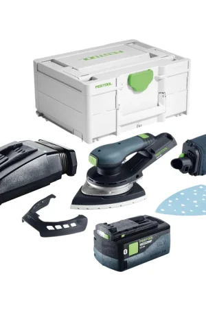 Achat Immédiat Festool DTSC 200-Basic Ponceuse Delta sans fil 18 V 145 x 195 mm Brushless + 1x batterie 5,0 Ah + chargeur + Systainer