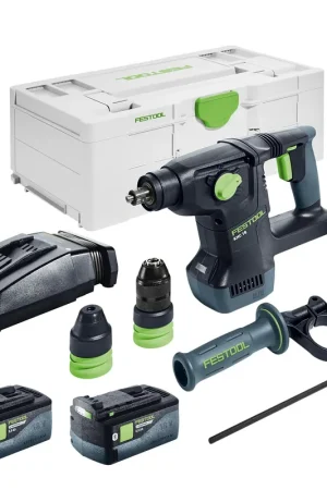 Prix Réduit Festool KHC 18 EB-Basic marteau combiné sans fil 18 V 2.6 J SDS-Plus Brushless + 1x batterie 5.0 Ah + chargeur + systainer