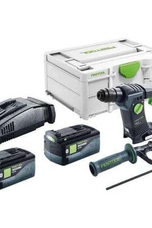 Festool BHC 18-Basic Marteau perforateur sans fil 18 V 1,8 J SDS Plus Brushless + 2x batterie 5,0 Ah + chargeur rapide + Systainer Prix Cassé