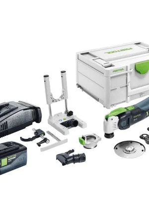 Offre Du Jour Festool VECTURO OSC 18 E-Basic-Set Oscillateur sans fil 18 V Starlock Max Brushless + 1x batterie 5,0 Ah + chargeur rapide + Systainer