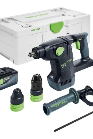 Bon Plan Festool KHC 18 EB-Basic Marteau combiné sans fil 18 V 2,6 J SDS-Plus Brushless + 1x batterie 5,0 Ah + Systainer - sans chargeur