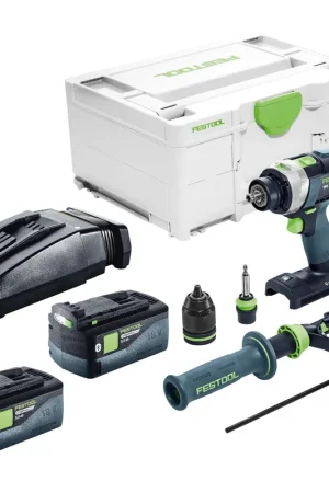 Achetez Aujourd'hui Festool TPC 18/4 I-Basic Perceuse-visseuse à percussion sans fil 18 V 75 Nm Brushless + 2x batterie 5,0 Ah + chargeur + Systainer
