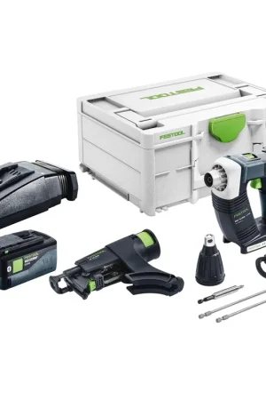 Festool DURADRIVE DWC 18-2500 Basic Visseuse de chantier sans fil 18 V 18 Nm Brushless + 1x batterie 5,0 Ah + chargeur + Systainer Quantité Limitée