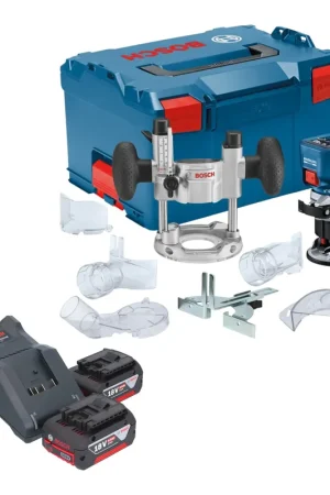 Populaire Bosch GKF 18V-8 Professional Affleureuse sans fil 18 V 8,0 mm Brushless + 2x batterie 4,0 Ah + chargeur + unité d'immersion + L-Boxx