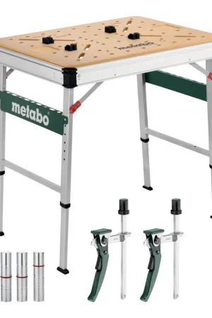 Satisfait Ou Remboursé Metabo MWB 100 Table multifonctions ( 626991000 ) établi mobile plateau robuste en MDF