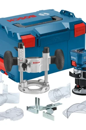 Satisfait Ou Remboursé Bosch GKF 18V-8 Professional Affleureuse sans fil 18 V 8,0 mm Brushless ( 06016C2003 ) + unité d'immersion + L-Boxx - sans batterie, sans chargeur