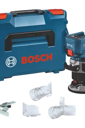 Prix Promo Bosch GKF 18V-8 Professional Affleureuse sans fil 18 V 8,0 mm Brushless ( 06016C2001 ) + L-Boxx - sans batterie, sans chargeur