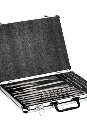 Achat Immédiat Jeu de forets et burins Metabo SDS-plus SP 17 pièces + coffret (628414000)
