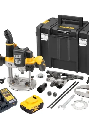 DeWalt DCW 620 P1T Défonceuse sans fil 18 V 12 mm Brushless + 1 batterie 5,0 Ah + chargeur + TSTAK Seulement Aujourd'hui