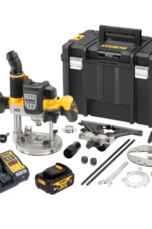 DeWalt DCW 620 M1T Défonceuse sans fil 18 V 12 mm Brushless + 1 batterie 4,0 Ah + chargeur + TSTAK Petit Prix