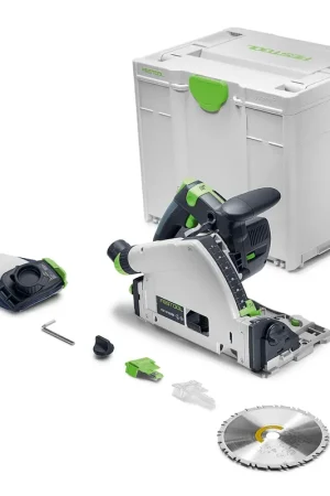 Scie plongeante sans fil Festool TSC 55 KSEB-Basic 18 V 160 mm sans balais (577988) + Systainer - sans batterie, sans chargeur Dernière Chance