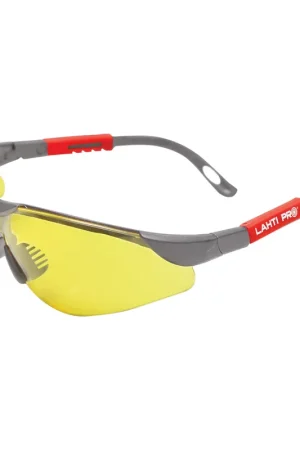 Lunettes de protection LAHTI PRO jaunes réglables, classe de protection F (46051) Achat Immédiat