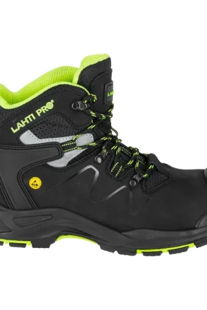 Produit De Marque Bottes de sécurité LAHTI PRO Nubuck S3 FO HRO SR taille 41 ( L3013041 ) noir vert
