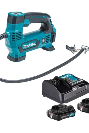 Compresseur sans fil Makita MP 100 DSA 12 V max. 8,3 bar + 2 batteries 2,0 Ah + chargeur Commander Maintenant