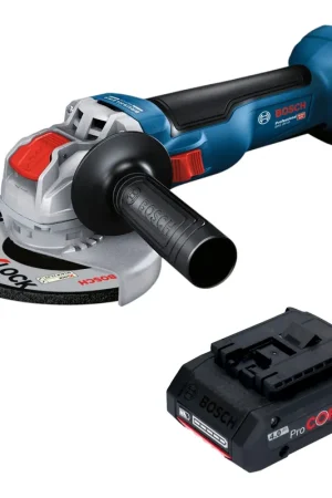 Authentique Meuleuse d'angle sans fil Bosch GWX 18V-10 18 V 125 mm sans balais + 1 batterie ProCORE 4,0 Ah - sans chargeur