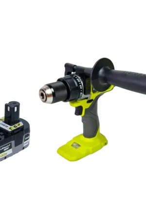 Perceuse-visseuse à percussion sans fil RYOBI RPD18BL2-0 18 V 95 Nm sans balais + 1 batterie 5,0 Ah - sans chargeur Quantité Limitée