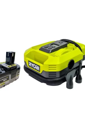 Meilleure Vente Compresseur multifonction sans fil RYOBI RMI18-0 18 V 11 bar + 1 batterie 4,0 Ah - sans chargeur