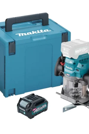 Makita RP 001 GA101 Akku Oberfräse 40 V max. 12 mm Brushless + 1x Akku 2,0 Ah + Makpac - ohne Ladegerät Vente Flash