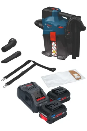 Bosch GAS 18V-6L S Aspirateur sans fil 18 V 6 l classe de poussière L ( 06019K2100 ) Solo - sans batterie, sans chargeur Jusqu'à Épuisement Des Stocks