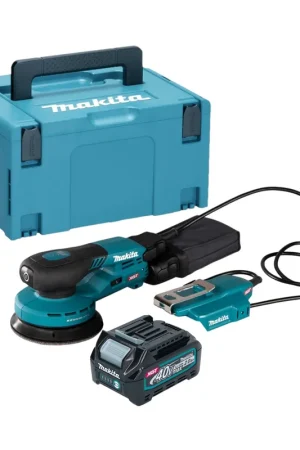 Nouvelle Collection Makita BO 003 CGA101 Akku Exzenterschleifer 40 V max. 125 mm 3,0 mm Hub Brushless + 1x Akku 2,0 Ah + Makpac - ohne Ladegerät