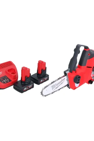 Must-Have Milwaukee M12 FHS-402 Akku Astsäge 12 V 15 cm Brushless + 2x Akku 4,0 Ah + Ladegerät