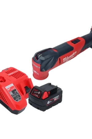 Outil multifonction sans fil Milwaukee M18 FMT-601 18 V sans balais + 1 batterie 6,0 Ah + chargeur Offre Exclusive
