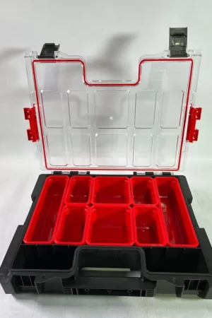 Vente Directe Qbrick System PRO 300 Organizer 452 x 358 x 110 mm 9 l stapelbar IP54 - Beschädigt