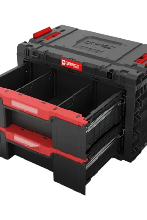 Bon Marché Qbrick System PRIME Drawer 2 Toolbox Basic, coffre à outils modulaire 542 x 335 x 369 mm avec deux tiroirs de 24 l
