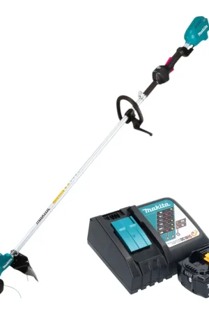 Coupe-bordures sans fil Makita DUR 190 LRMX9 18 V 300 mm sans balais + 1 batterie 4,0 Ah + chargeur Bon Plan