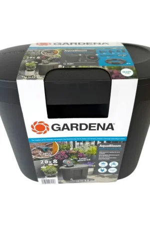 Seulement Aujourd'hui Gardena 13301-34 AquaBloom Solar Bewässerungsset mit Wassertank