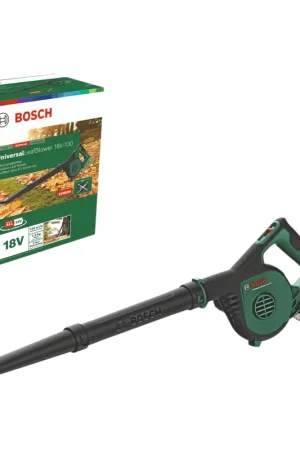 Bosch UniversalLeafBlower 18V-130 Souffleur à feuilles sans fil 18 V Solo (06008A0601) - sans batterie, sans chargeur Offre Spéciale